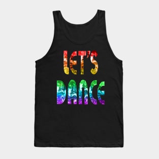 Let's Dance Rainbow Disco Tank Top